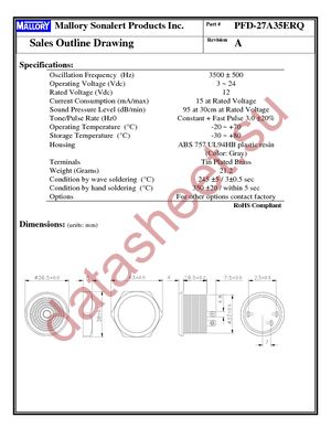 PFD-27A35ERQ datasheet  